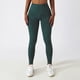 thumbnail image 2 of Impreso pantalones de yoga al aire libre correr fitness deportes pantalones mujeres alto cintura polainas pátina verde L, 2 of 6