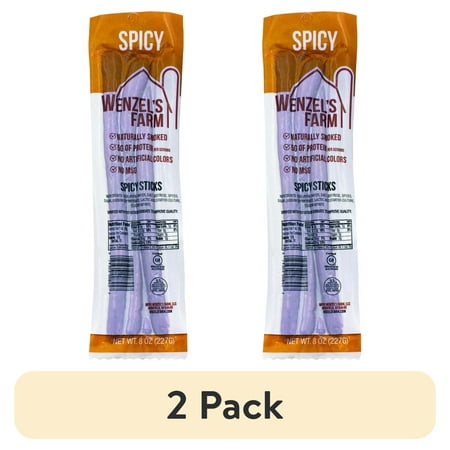 (2 pack) Wenzel's Farm Spicy Snack Sticks, 8 oz