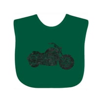 Inktastic Distressed Motorcycle Boys or Girls Baby Bib