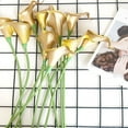 thumbnail image 4 of huntermoon 1pcs Latex Flowers Calla Lilies Simulation Plant Arrangement Floral Ornaments DIY Fake Garden Wedding Home Decoration Bouquet, 4 of 14