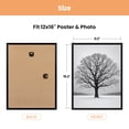 thumbnail image 4 of Sindcom 12x16 Picture Frames , Gallery Wall Poster Frames , Set of 3 , Black, 4 of 6