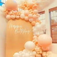 thumbnail image 3 of Pearl Peach Balloons 50 pcs 12 Inch Pastel Light Orange Peachy Pink Latex Helium Balloons for Wedding Baby Shower Gender Reveal Bridal Shower Graduation Birthday Party Decorations Peach-Z27, 3 of 12