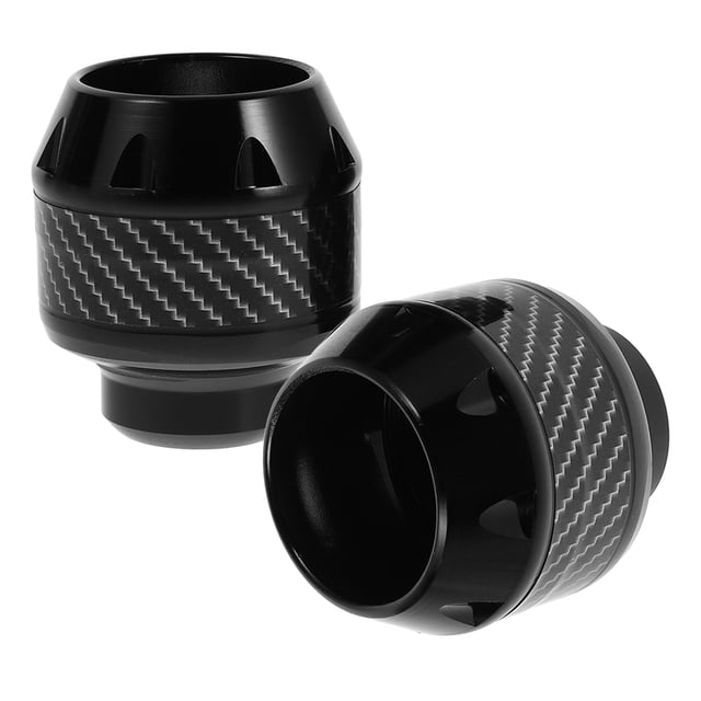 LOLIPPYY 2Set Fork Frame Sliders Motorcycle Crash Protector Cup Shaped Black Aluminum Alloy for Motorcycles