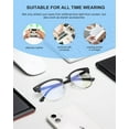 thumbnail image 4 of ANYLUV Blue Light Glasses for Women and Men,Advanced Computer Glasses,Semi Rimless Glasses(2 Packs), 4 of 7