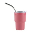 thumbnail image 1 of Tasse d'Eau en Acier Inoxydable avec Paille Détachable Tasse d'Eau avec Paille 60ml Tasse en Acier Inoxydable avec Couvercle à Paille Résistant à la Rouille, 1 of 5