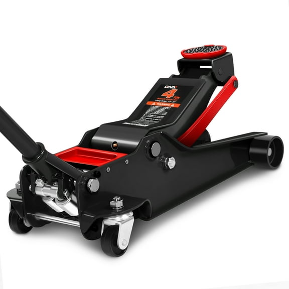 DNA Motoring 4 Ton Dual Piston Pump Fast Lift Service Hydraulic Trolley Floor Car Jack Black