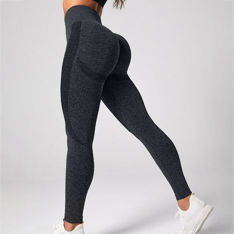 NIEWTR Women's High Waist Lift Tummy Control Yoga Pants Textured Leggings (Black,X-Small) 