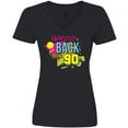 thumbnail image 3 of Inktastic I Want to Go Back to the 90's Women's V-Neck T-Shirt, 3 of 5