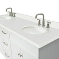 thumbnail image 2 of Ariel Hamlet 73 In. Double Oval Sink Vanity With White Quartz Countertop In White, 2 of 10