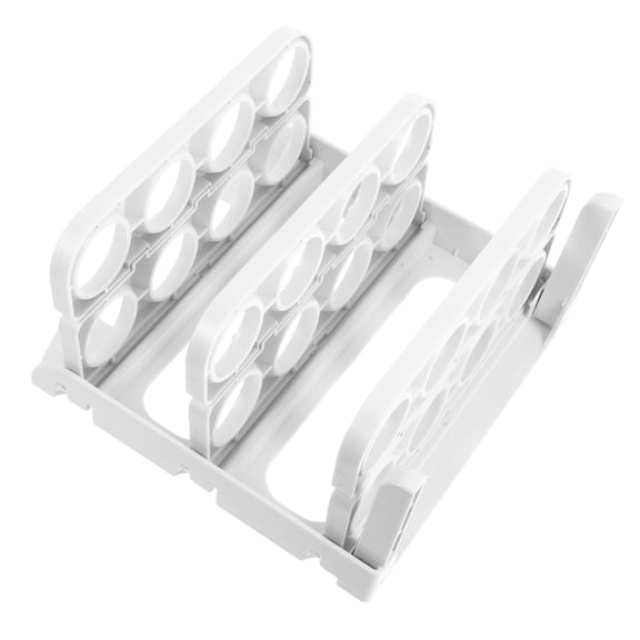 HEMOTON Folding Egg Holder For Fridge Egg Storage For Refrigerator Side Door Multi Layer Egg Tray For Kitchen Egg Organizer For Refrigerator Plastic Egg Container Egg Dispenser For Fridge