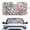 Art Flower Floral, variant on HUIACONG Colorful Butterfly Pattern Window Sun Blocker Blocks UV Rays for Automotive Mini SUVs, Sun Shield UV Reflective Windshield Sun Shade Blocks Heat