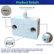 thumbnail image 4 of Interruptor de Puerta de Gabinete de 8 Piezas, Cajones de Interruptor de Lámpara de Gabinete Que Se Abren En la Puerta Cerrada Aplicable Una 12V 24V 110V Blanco, 4 of 5