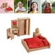 thumbnail image 5 of Casa de muñecas de madera, juego de muebles para sala de estar, dormitorio y otros espacios decorativos. Cuarto, 5 of 9
