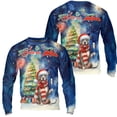 thumbnail image 3 of Merry Christmas and Happy New Year Santa Pitbull Holiday Xmas Winter 2025 All Over Print 3D Sweatshirt Unisex Merch Terrier Dog Lover - 00024, 3 of 6