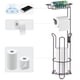 thumbnail image 2 of Soporte para papel higiénico con estante, soporte para portarrollos de papel higiénico con dispensador de papel higiénico de metal, papel higiénico resistente, 2 of 4
