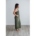thumbnail image 6 of Brennan Smocked Jumpsuit - Dark Olive, 6 of 6