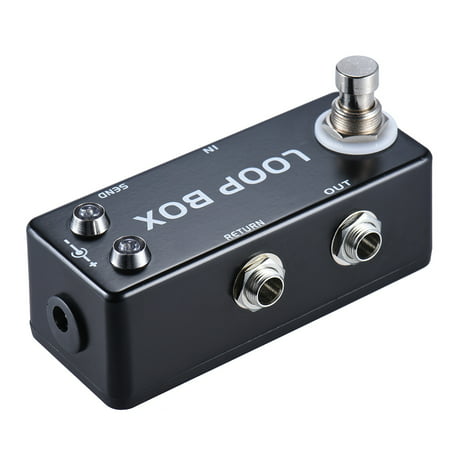 Mini Guitar Effect Pedal Loop Box Switcher Channel Selection True Bypass Zinc-aluminium Alloy (Best Guitar Pedal Switcher)