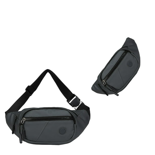 Bolso bandolera de nailon impermeable para hombre, ligero, tipo bandolera, con puerto para auriculares | Bolsa multifuncional para deportes al aire libre, ocio y viajes