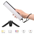 thumbnail image 3 of Andoer W200RGB Portable LED Video Light Rechargeable RGB Fill Light 2500K-9000K Dimmable 20 Lighting Effects CRI95+ LCD Screen Magnetic Backside with Mini Desktop Tripod Wrist Strap for Photography, 3 of 6