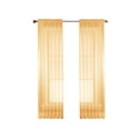 thumbnail image 5 of Diamond Sheer Voile Extra Wide 56" x 84" Rod Pocket Window Curtain Panel Pair, Gold, 5 of 8