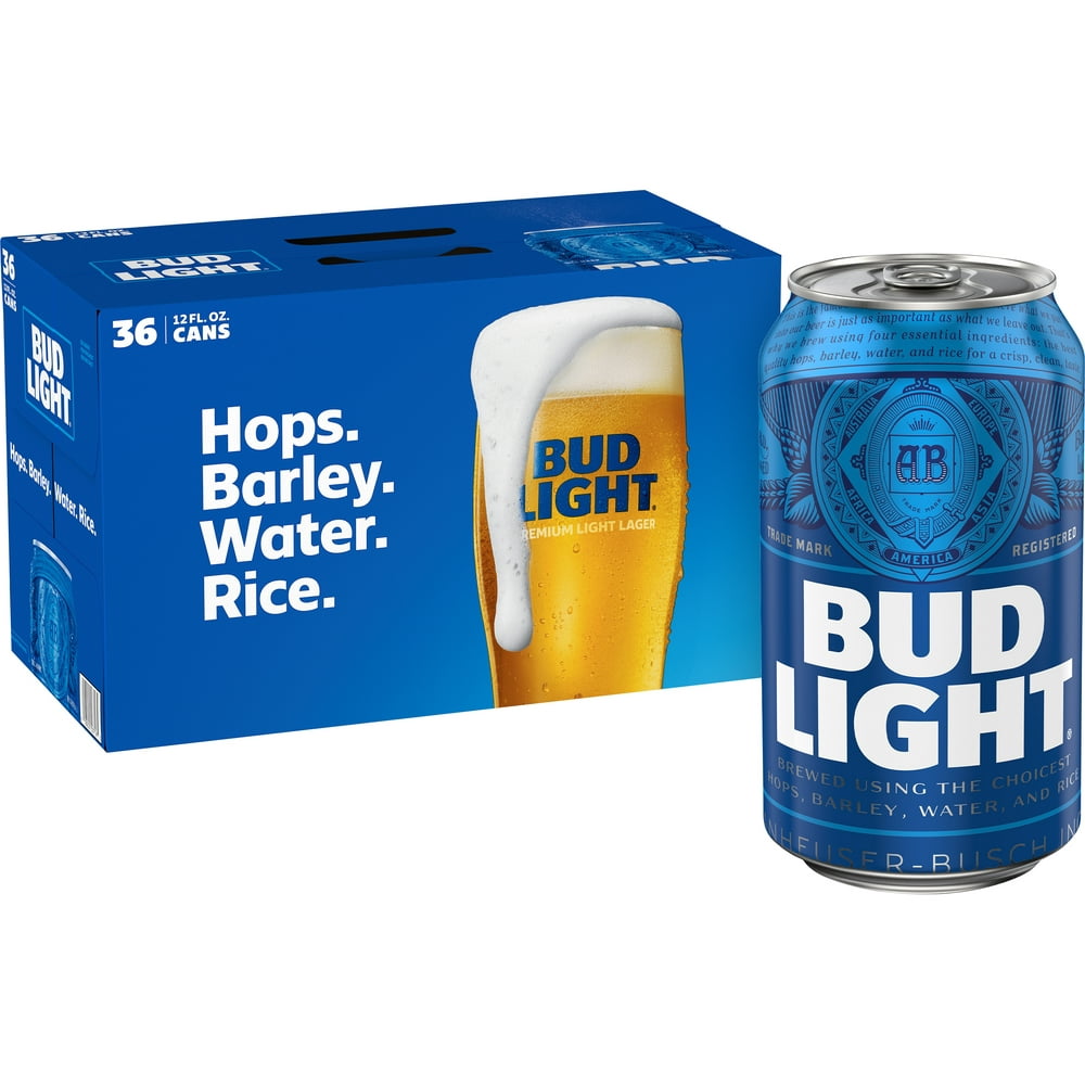 Bud Light Beer, 36 Pack 12 fl. oz. Cans, 4.2 ABV