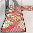 thumbnail image 2 of Kitchen Rugs Sets Of 2,Pioneer Flower Floral Print Pattern Anti Fatigue Kitchen Mat Rugs Non Slip Washable,Decorative Kitchen Floor Mats for Kitchen,Sink,Laundry,17"x47"+17"x47", 2 of 5