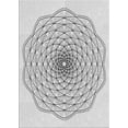 thumbnail image 1 of Ahgly Company Machine Washable Indoor Rectangle Transitional White Smoke Area Rugs, 5' x 8', 1 of 7