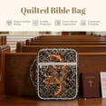 thumbnail image 4 of FOR U DESIGNS Dragon Print Bible Cover with Handle Large Capacity Bible Carrier Tote Bag Quilted Bible Carrying Case Cover Christian Bible Accessories Gifts, 4 of 7