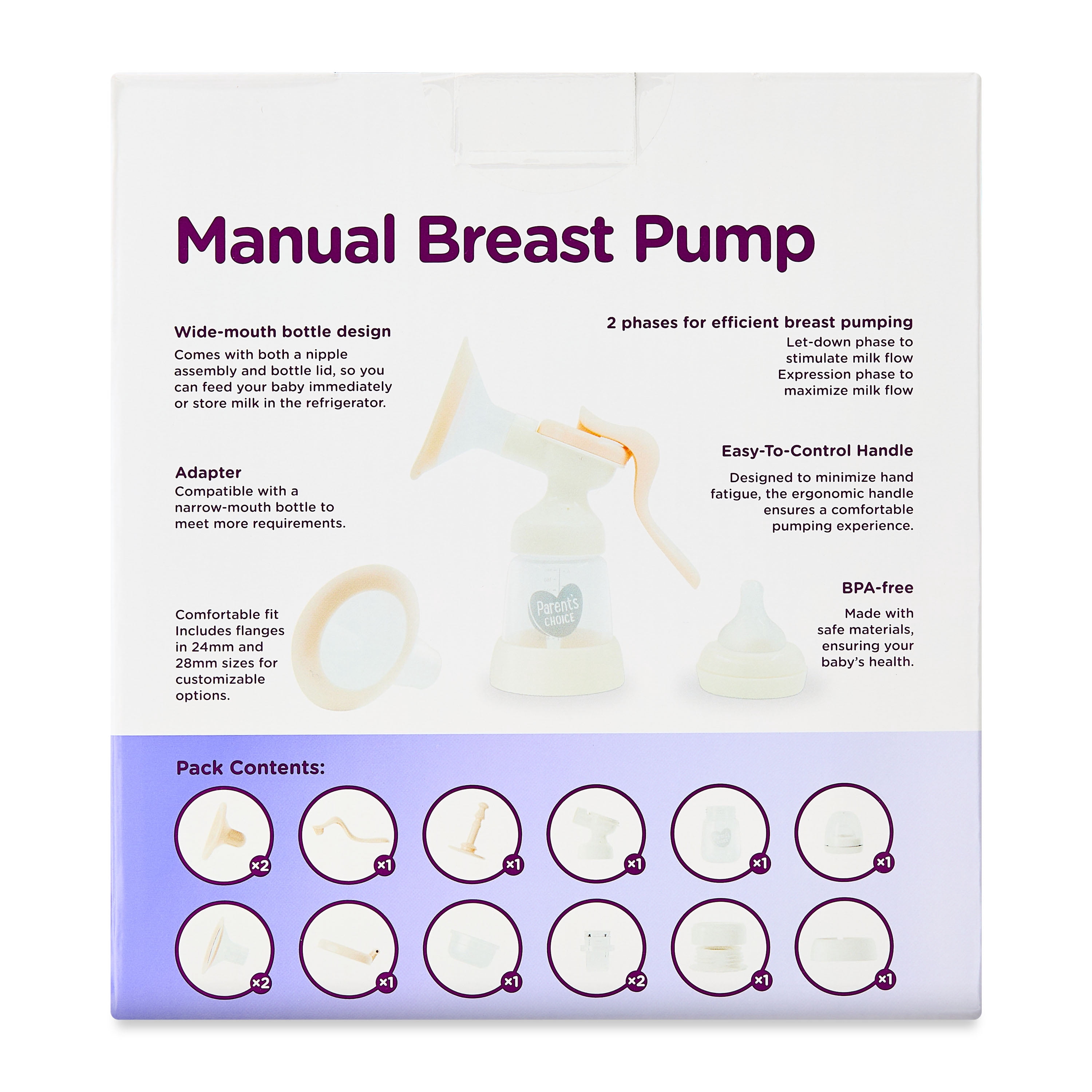 Parent's Choice Manual Breast Pump