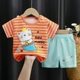 thumbnail image 2 of Ensemble de Pyjamas pour Garçons Tout-Petits, Col Rond, Confort Doux, Vêtements de Nuit d'Été pour Filles 3-4 Ans, 2 of 3