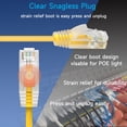 thumbnail image 4 of Cable de conexión Ethernet Lysymixs Cat6a Slim, 30 cm, paquete de 24 unidades, amarillo, 4 of 7