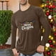 thumbnail image 1 of Amzcrzy - Sudadera Para Hombre, Deportiva, Fitness, Para El Hogar, Pijama Navideño Estampado, Camiseta De Manga Larga, Cuello Redondo, Marrón, 3Xl, 1 of 4