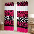 thumbnail image 2 of Feelyou Leopard Print Black Out Curtains, Abstract Lines Curtains Pack of 2 (42x63 Each), 2 of 6