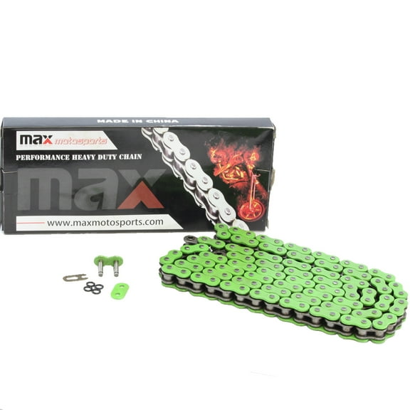 Max Motosports 520 Green O-Ring Chain 112 Links For 2006-2010 2009 Kawasaki KX250F Heavy Duty