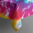 thumbnail image 4 of Colorful Rainbow Tie Dye Spiral Pattern Rectangle Tablecloth 60"x102",Waterproof Polyester Rectangle Table Cloth, Wipeable Spillproof Polyester Tablecloth for Dining, Camping, Indoor and Outdoor, 4 of 5