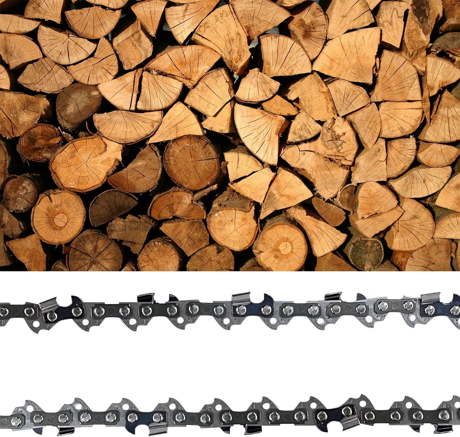 Opuladuo 2PC 16'' Chainsaw Chain Replacement for EGO Power+ CS1613 / CS1604 / CS1600 / CS1610 / CS1611 16-Inch 56V Chainsaw