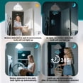 thumbnail image 4 of 4Pack Motion Sensor LED Light Bulb, Motion Activated Dusk to Dawn Light Bulbs, 12W(100W Equivalent) E26/A19 Light Bulb for Outdoor/Indoor,  Front, Porch, Garage, Basement, Hallway, Stairs, 4 of 9