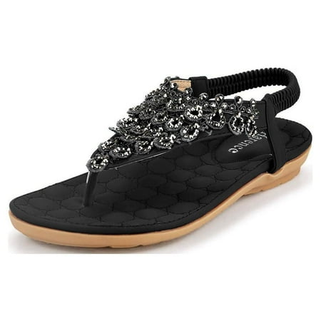 

Women sandals comfortable flip flops with arch support summer leisure slipe heel sandals shoes with massage function