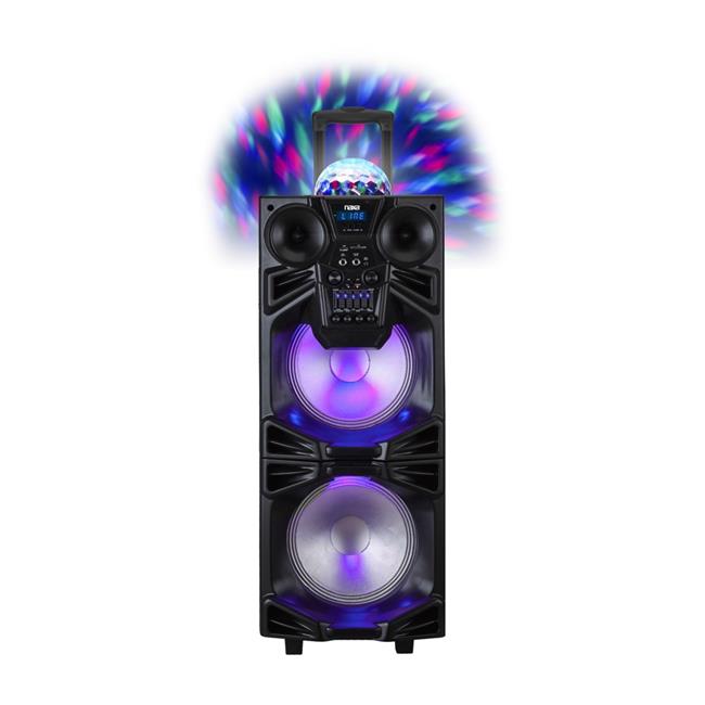 bluetooth dj pa speaker with disco light