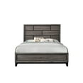 thumbnail image 2 of Contemporary 3pc Full Size Bedroom Set Bed Chest Nightstand Gray Finish Wooden Furniture, 2 of 5