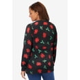 thumbnail image 3 of Woman Within Plus Size Perfect Long-Sleeve Cardigan Sweater, 3 of 5