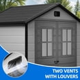 thumbnail image 6 of Dextrus Outdoor Storage Shed for Tools with Floor, Polystyrene Shed with Double Doors & Windows, 6 of 9