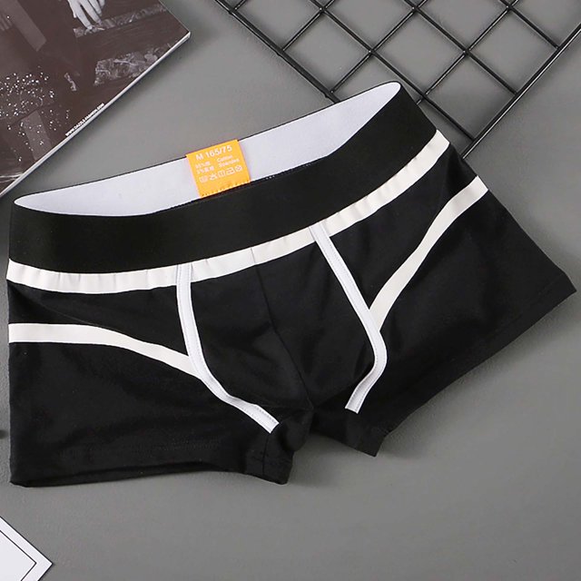 Karymi Men's Solid Color Large Size Mid Waist Briefs Up to 45% off Clearance Canada Day