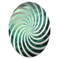 thumbnail image 2 of Designart "Spooky Moonlit Fog with a Jade Jewel Hue I" Moon Vortex Round Wall Mirror - Fantasy Oval Printed Decorative Mirror - Multiple Color Options, 2 of 5
