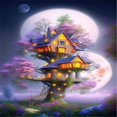 thumbnail image 2 of 5D DIY Taladro Parcial AB Diamante Pintura Casa Kit 45x65cm, 2 of 9