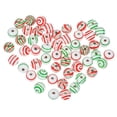 thumbnail image 3 of LOLIPPYY 60Pcs Wooden Loose Beads Christmas Loose Beads Round Bead Charms Christmas Garland Wood Beads, 3 of 7