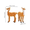 thumbnail image 2 of KAKOWELY Elk Ornament 1Pcs Brown Plastic and Faux Fur for Families and Friends at Christmas Decorations, 2 of 8