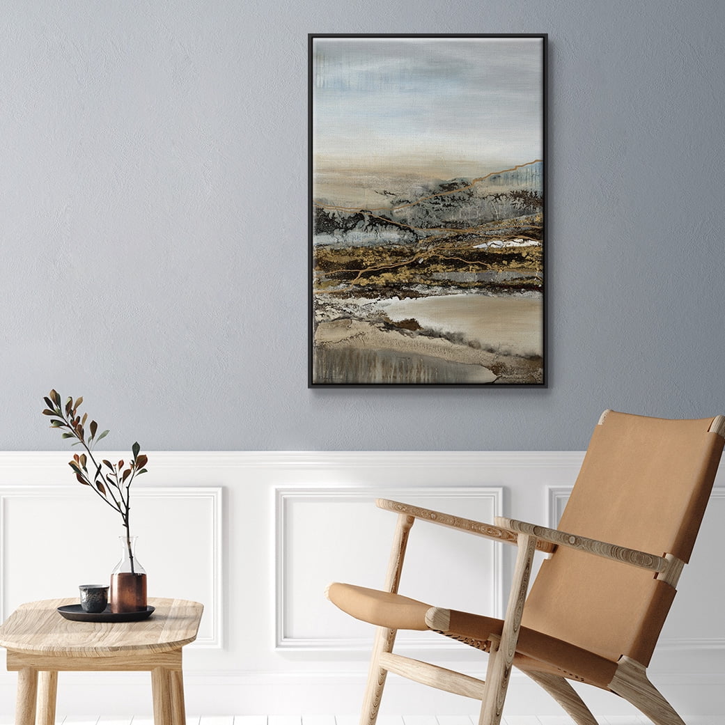 Annual Journey Framed Premium Gallery Wrapped Canvas - Ready to Hang - 27 x 41 - Black Floating Frame