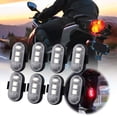 thumbnail image 3 of Remote Control Mode Colorful LED Strobe Light Rechargeable Wireless Motorcycle LED Aircraft Light Warning Lamp, 3 of 3