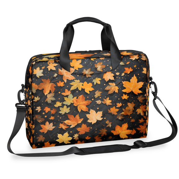 Herdesigns Maple Leaves Laptop Bag for Women Men, Computer Case Briefcase Messenger Bags, 15-15.6 inch Laptop Sleeve Shoulder Bag
